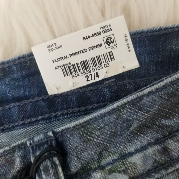 NWT. ana Skinny Fliral Print Denim. Size 27/4. - Picture 5 of 16
